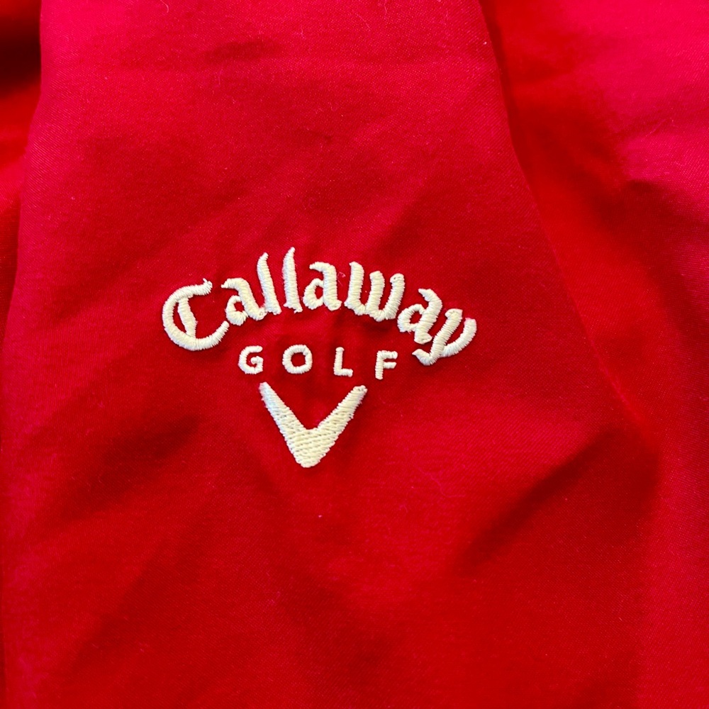 Callaway V-Neck Red Golf Shirt